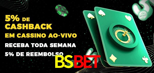 Promoções do cassino ao Vivo BSBET